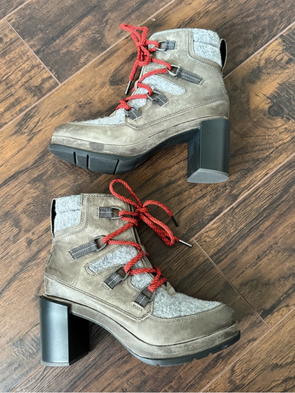Sorel Size 8 Blake Lace Up Bootie Quarry Gray - Picture 6 of 9